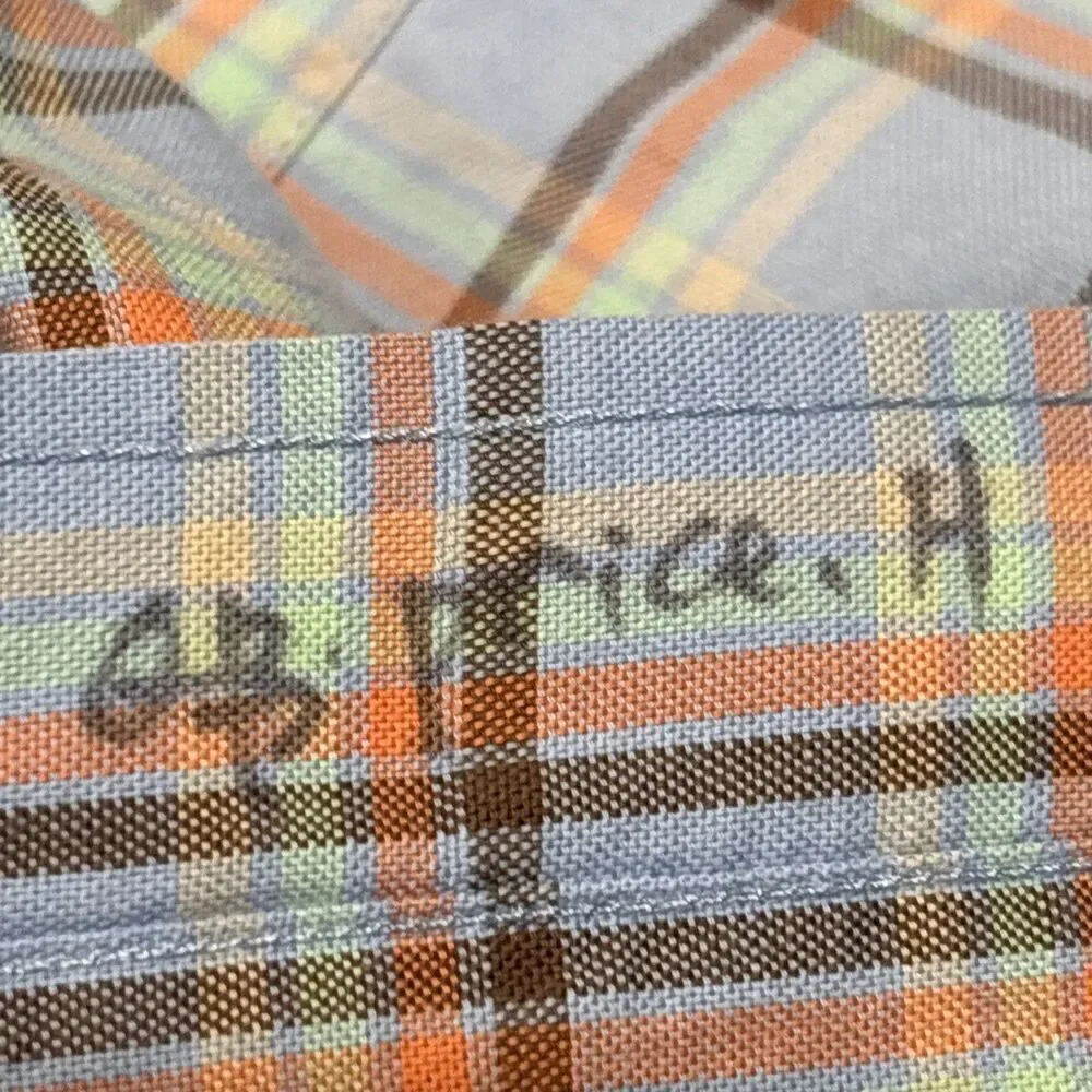 Lacoste Men's Shirt Size 44 XL  Multicolor Plaid Cotton Long Sleeve Button Down